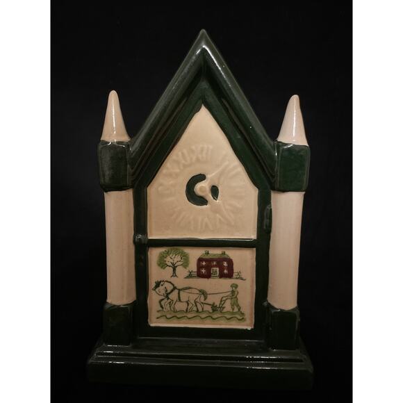 Metlox Homestead Provincial Metlox Poppytrail Green HOMESTEAD PROVINCIAL Steeple Clock